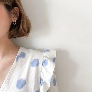 Rhinestone Water-drop Earring