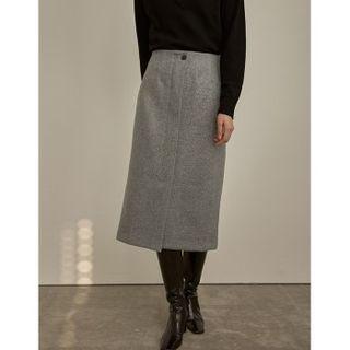 H-line Long Twill Skirt