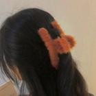 Furry Hair Claw 1172b# - Tangerine - One Size