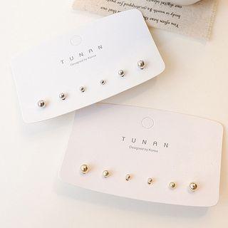 Set Of 3 Pairs: Plain Earring