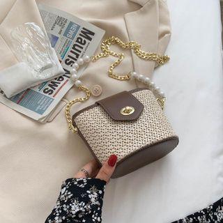 Woven Crossbody Bag / Chain / Set