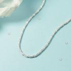 Twisted Alloy Necklace Necklace - Silver - One Size
