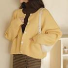 Drop-shoulder Dual-pocket Cardigan