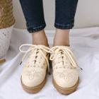 Low Heel Lace-up Shoes