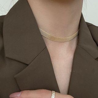 Alloy Mesh Choker As Shown In Figure - One Size