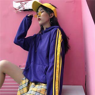 Striped Pullover Purple - One Size
