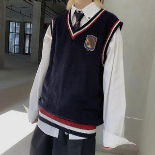Vest Sweater Navy Blue - One Size
