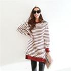 Stripe Boxy-fit Long Sweatshirt