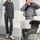 Plain Loose-fit Sweatshirt / Sweatpants (various Design)