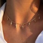 Lightning Alloy Choker Nl171 - Gold - One Size