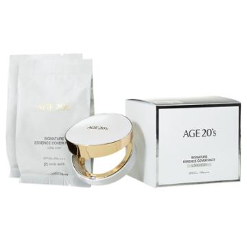 Age 20s - Signature Essence Cover Pact Long Stay Spf 50+ Pa++++ (#021 Light Beige) (white Latte) 14g X 2 Pcs