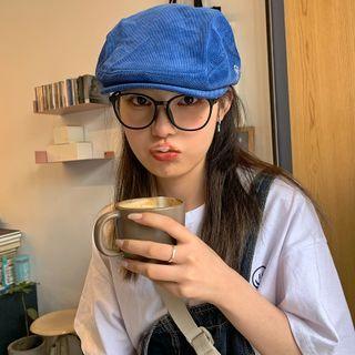 Reversible Plain Newsboy Cap