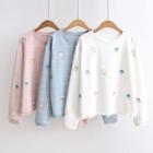 Printed Plaid Sweatshirt