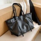 Braided Trim Tote Bag