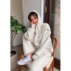Fleece-lined Hoodie & Pants Sweatsuit Set