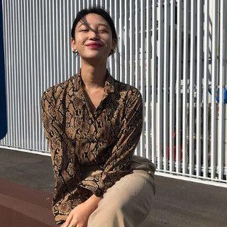 Snakeskin Print Shirt