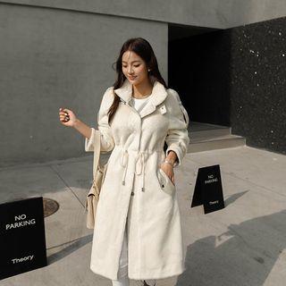 Drawcord-waist Faux-fur Parka