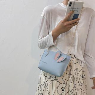 Rabbit Ear Faux Leather Crossbody Bag