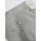 Set Of 4: 1 Necklace + 1 Bracelet + 2 Faux-pearl Earrings