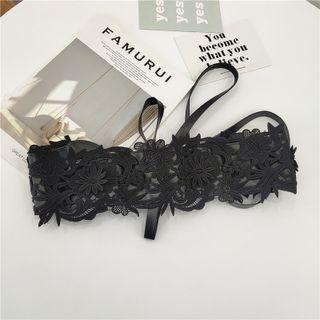 Lace Elastic Belt As Shown In Figure - One Size