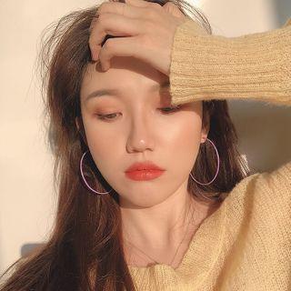 Hoop Earring / Heart Earring