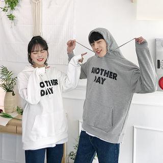 Couple Kangaroo-pocket Letting Hoodie