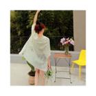 3/4-sleeve Open-front Lace Light Jacket