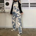 Tie-dyed Denim Dungaree