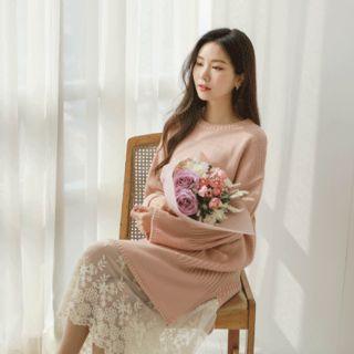 Loose-fit Rib-knit Dress