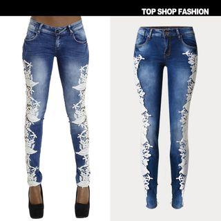 Lace Skinny Jeans