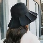 Ruffled Buckle Hat