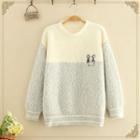 Round-neck Hamster Printed Knitted Sweater