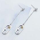 925 Sterling Silver Penguin Dangle Earring 1 Pair - As Shown In Figure - One Size