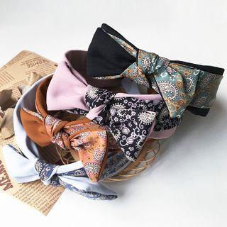 Print Panel Bow Headband