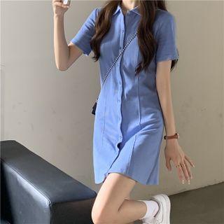 Collar Mini A-line Dress