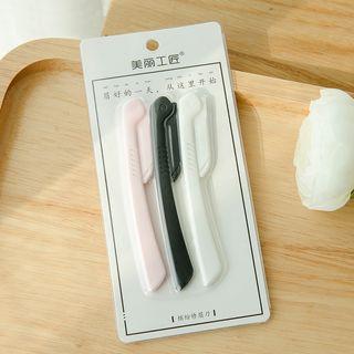Set Of 3: Eyebrow Razor As Shown In Figure - One Size