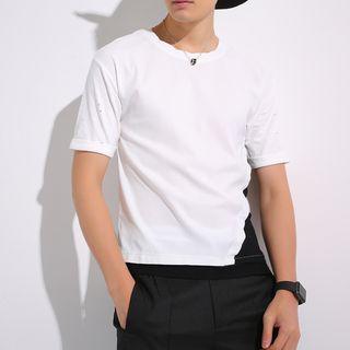 Color Block Short Sleeve T-shirt