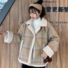 Plaid Fleece Zip Coat