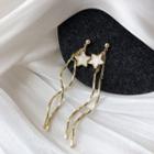 Star Drop Earring 1 Pair - Silver Needle - As Shown In Figure - One Size
