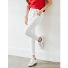 High-waist Zip-detail Pants