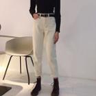 High-waist Jeans With Belt