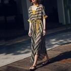 Short-sleeve Pattern Sundress
