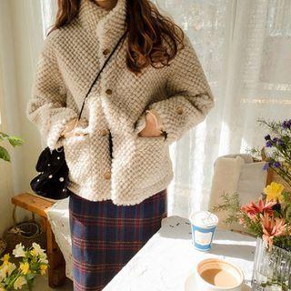 Textured Faux-fur Jacket