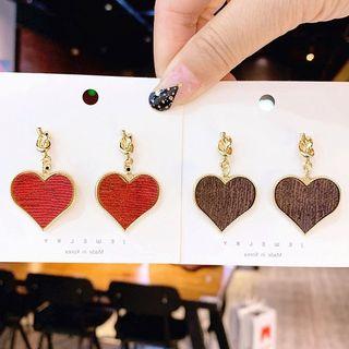 Knotted Heart Drop Earring