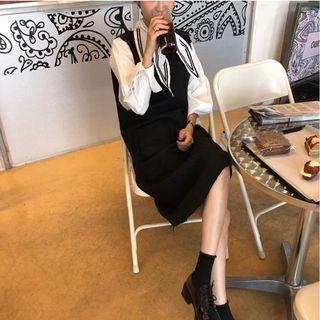 Bow Neck Blouse / Tank Dress