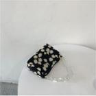 Floral Print Shoulder Bag Er-74 - Daisy - Black - One Size