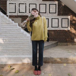 Alpaca Blend Turtleneck Sweater