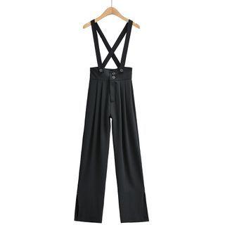 Straight Leg Suspender Dress Pants