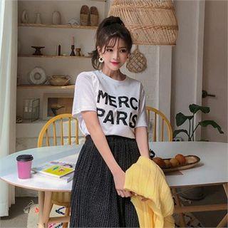 Merci Paris Lettered T-shirt