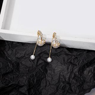 Faux Pearl Drop Earring 1 Pair - E2625 - As Shown In Figure - One Size